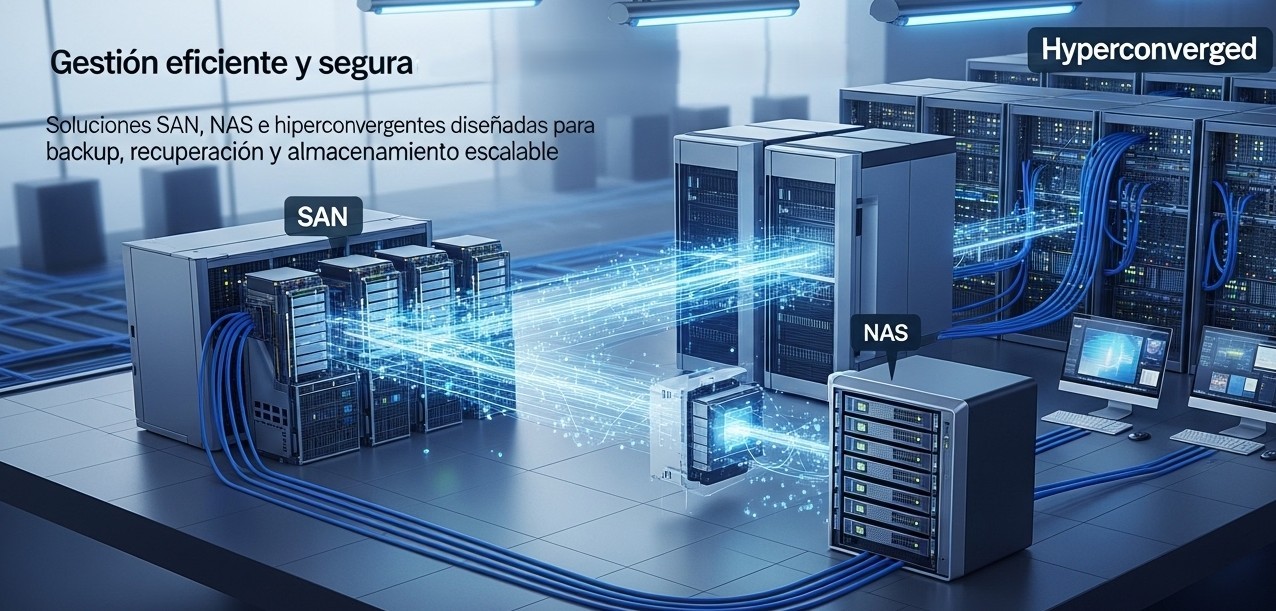 almacenamiento empresarial avanzado