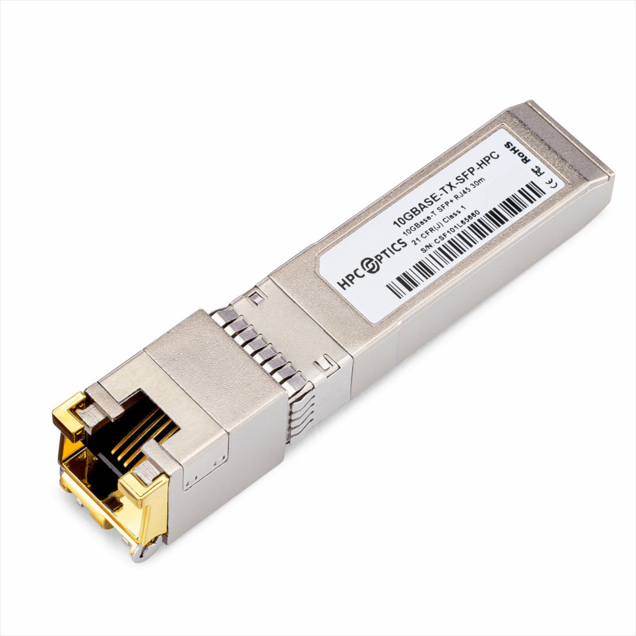 10 GE copper SFP RJ45 transceiver module GPU dedicada FN TRAN SFP GC T80 — 10 GE copper SFP+ RJ45 transceiver module (FN-TRAN-SFP+GC-T80) workstation empresarial