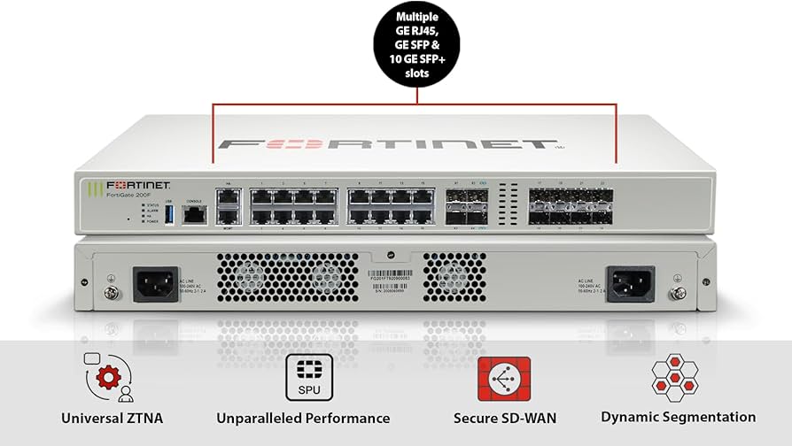 FortiGate 200F GPU dedicada FG 200F BDL 950 12 — FortiGate-200F (FG-200F-BDL-950-12) workstation empresarial