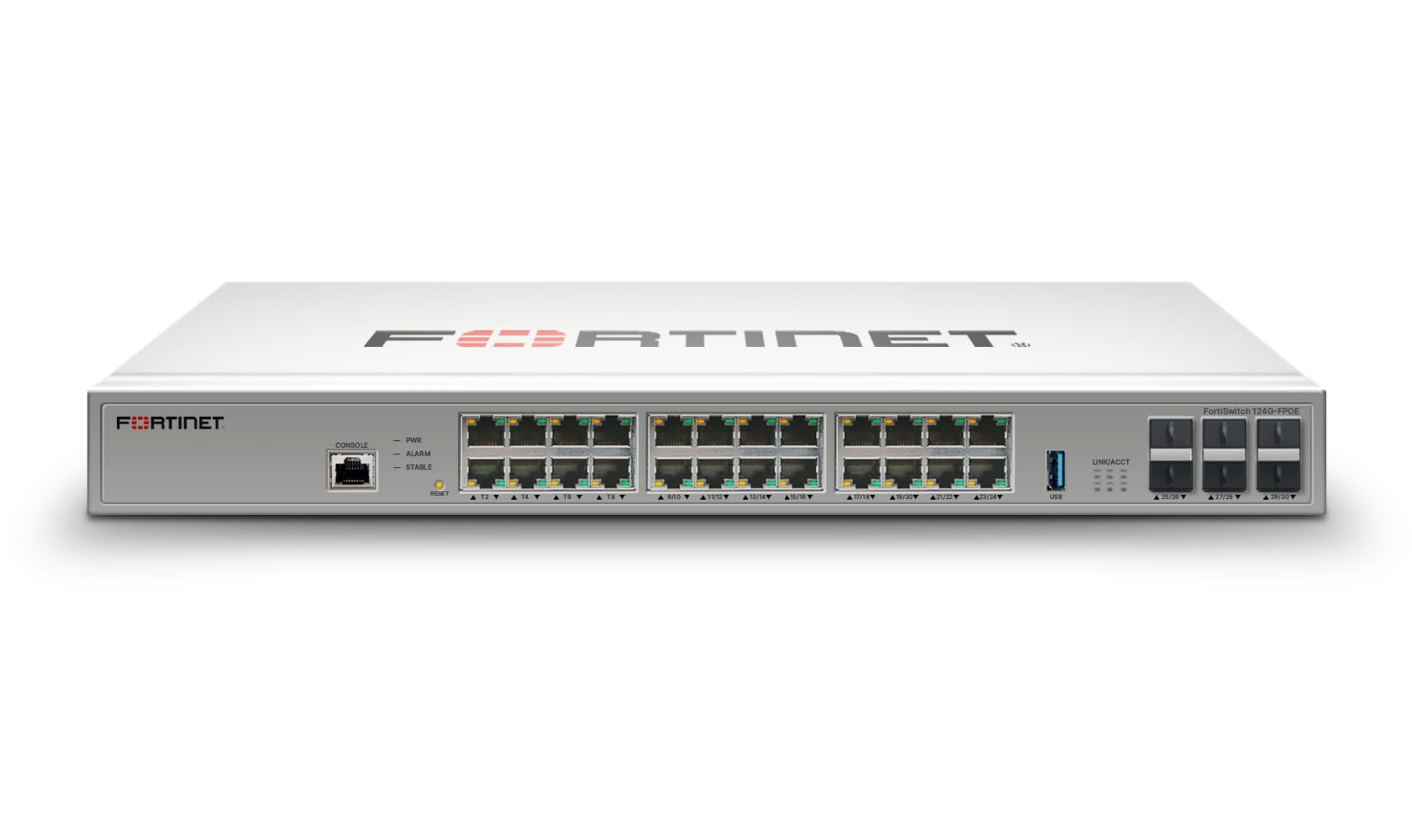 FortiSwitch 124G Layer 2 FortiGate switch GPU dedicada FS 124G — FortiSwitch-124G Layer 2 FortiGate switch (FS-124G) workstation empresarial